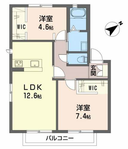 ミラベル A棟の間取り