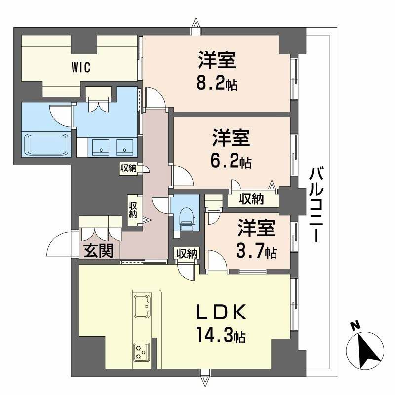 ラヴェール横川の間取り