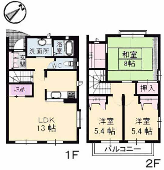 グランバリエ己斐 B棟の間取り