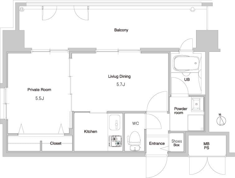 新品家具付きマンション港3(KaGood福岡)