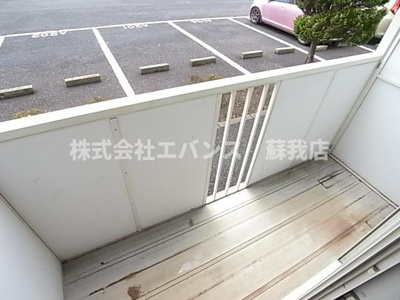 【バルコニー】 | コーポグリーンB | バルコニー付きです