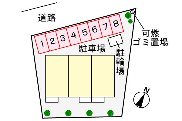 アルモニー上重原　　刈谷市近郊の賃貸はクラスホーム刈谷店の駐車場