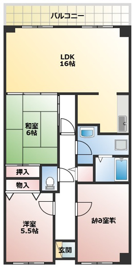 【間取り】 | PHOENIX COURT 交野Ⅱ