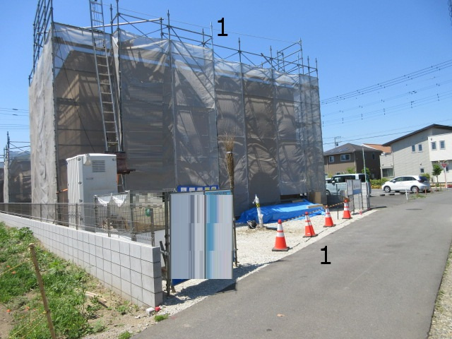 【仲介手数料無料】新築戸建　熊谷市拾六間597-1（全2棟）