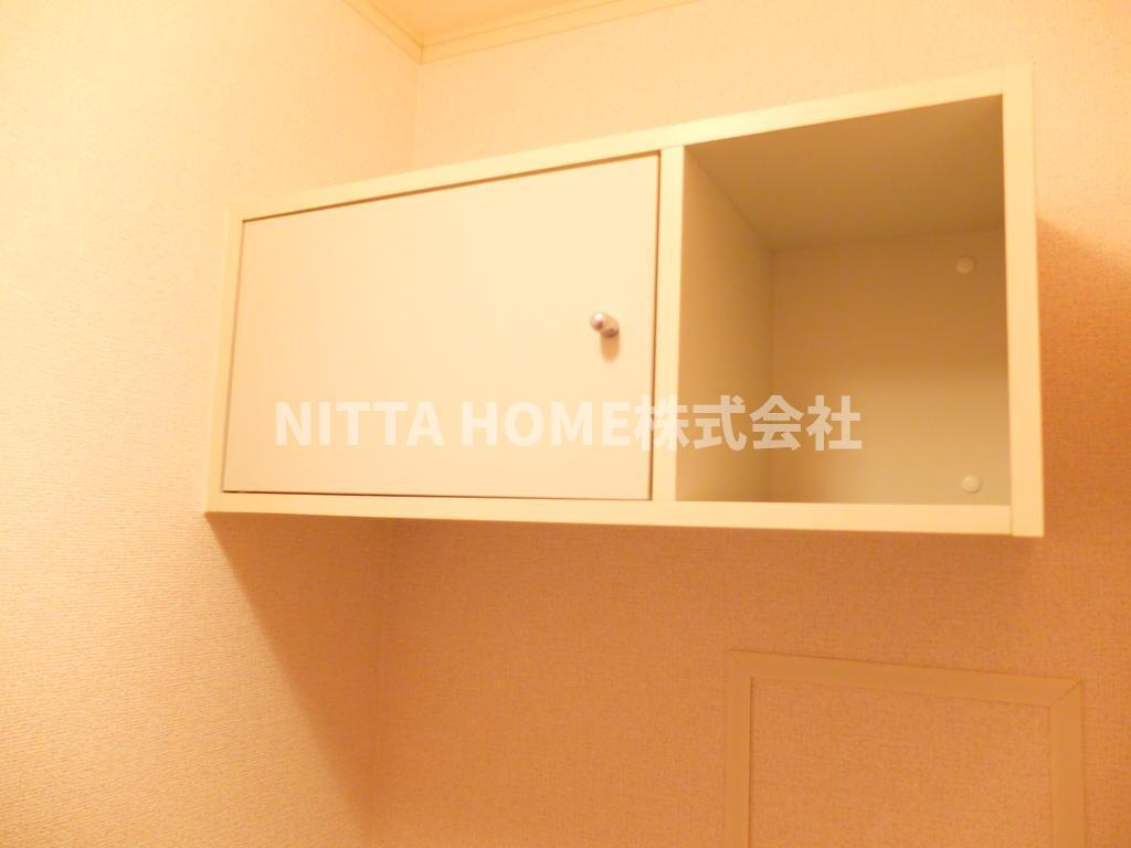 ベルフィオーレＳ２ ３番館のトイレ|トイレには便利な収納スペースがあります◆