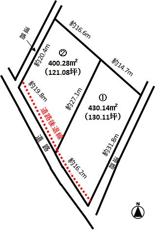 分譲地　石巻平野町中野田73番2外　区画②