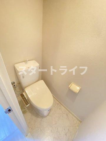 大阪市東淀川区下新庄４丁目の賃貸マンションのトイレ