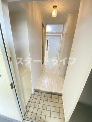 大阪市東淀川区下新庄４丁目の賃貸マンションの玄関