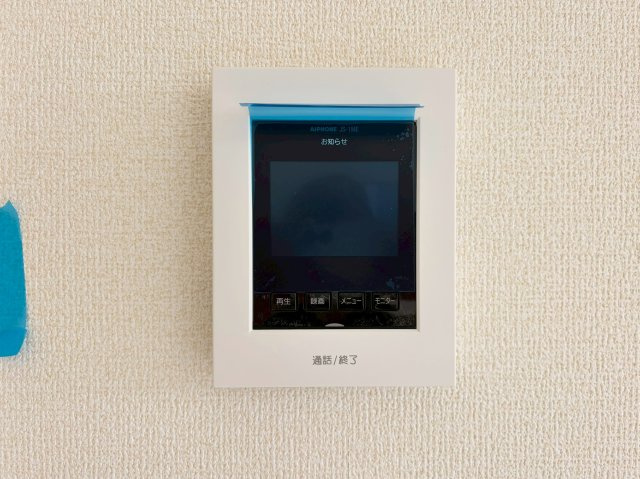日立市東多賀町３期　新築戸建　の防犯設備|防犯対策に効果的な録画機能付き。不審な訪問者にも直接対応せず、モニターで確認できるので、お子様のお留守番も安心。