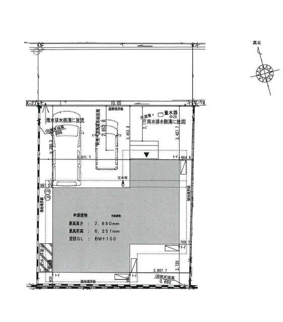 南国市大そね甲　新築戸建ての区画図
