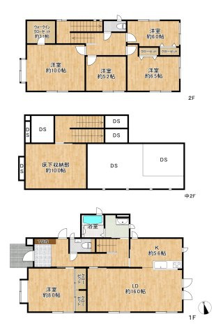 【ミサワホーム旧施工注文住宅】泉区明石南2丁目の間取り