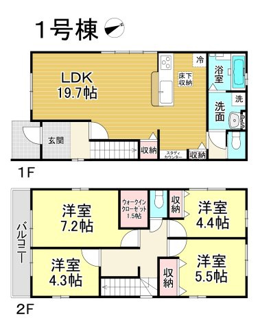 【同施工物件ご案内可】名古屋市南区楠町　全3棟の間取り