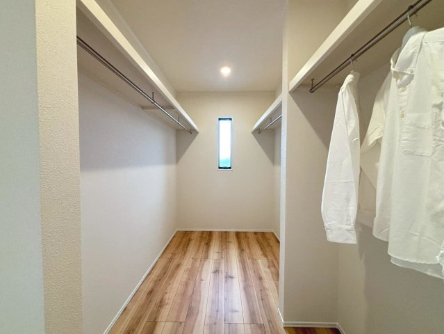 ダイマルタウン　岐阜市茜部菱野第3　全4区画分譲の収納|■ウォークインクローゼット　■ヤマダ不動産　株式会社リライフ　
■夢のマイホーム購入をフルサポートします！