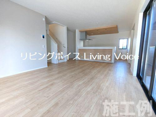 【仲介手数料０円】座間市座間3期　新築一戸建て　1号棟　全2棟の居間・リビング|座間市座間3期　新築一戸建て　全2棟