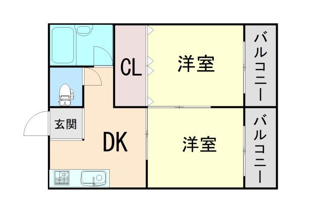 ファミネス芦屋の間取り
