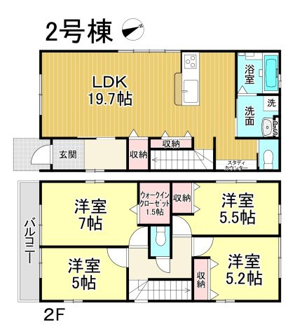 【同施工物件ご案内可】名古屋市南区楠町　全3棟の間取り