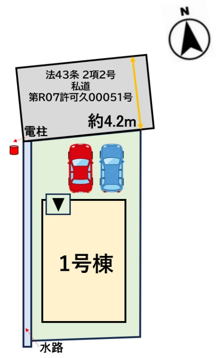 久留米市合川町7期の区画図