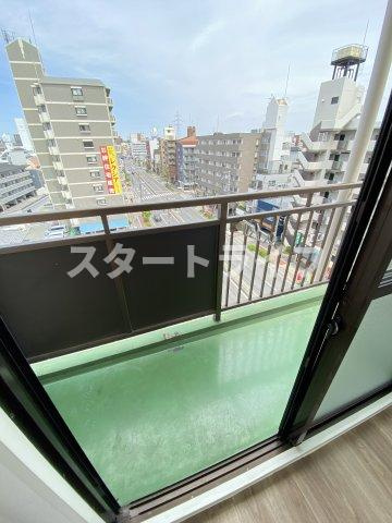 大阪市東淀川区豊新５丁目の賃貸マンションのバルコニー