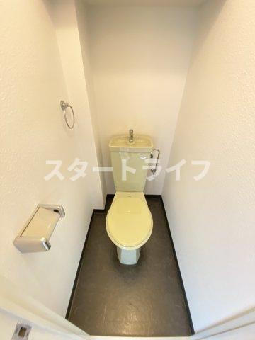 大阪市東淀川区豊新５丁目の賃貸マンションのトイレ