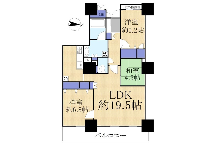 ファーストタワー大津MARYの間取り