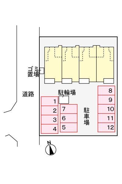 ラフレシール　凉　　刈谷市近郊の賃貸ならクラスホーム刈谷の駐車場
