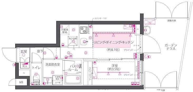 ZOOM西早稲田の間取り|間取りです。