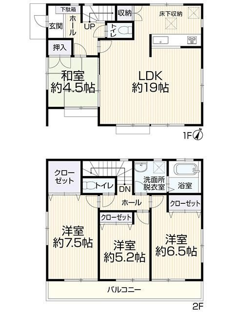 戸建 清瀬市中清戸３丁目の間取り