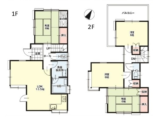 中古戸建　熊谷市三ヶ尻6302-31（リフォーム住宅）の間取り