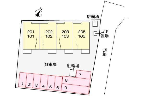 カーサ　ソヨカ　　刈谷市近郊の賃貸はクラスホーム刈谷店の駐車場