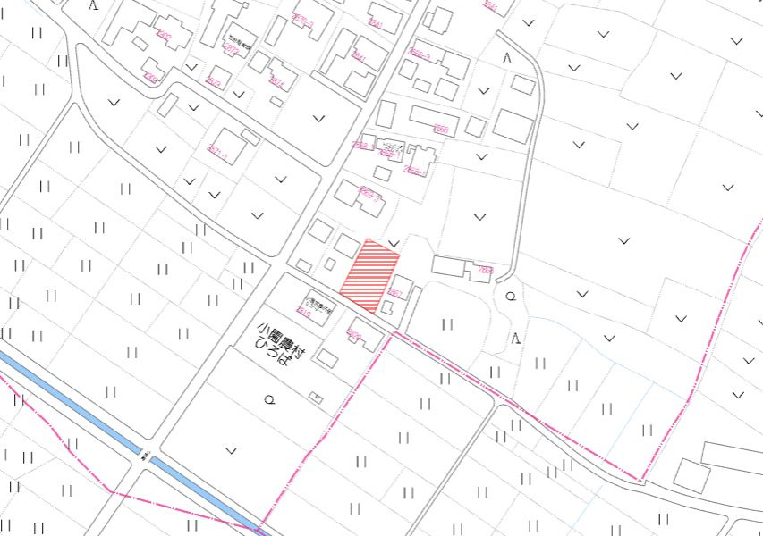 北諸県郡三股町大字蓼池の売地の土地図