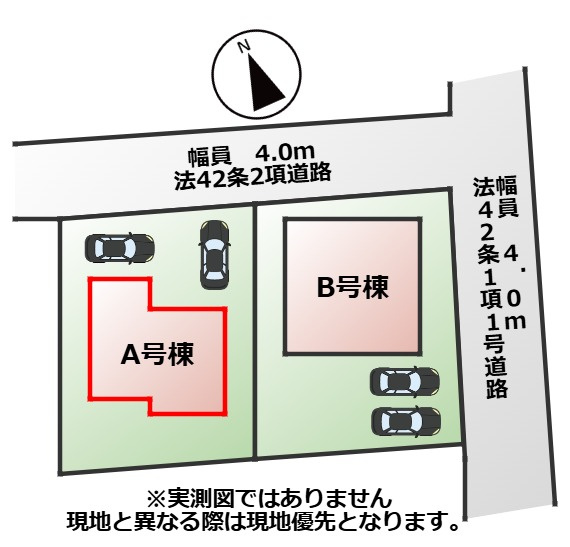 ハートフルタウン宇都宮市江曽島1丁目の区画図|【全2棟】各号棟の詳細については、お気軽にお問い合わせください♪
