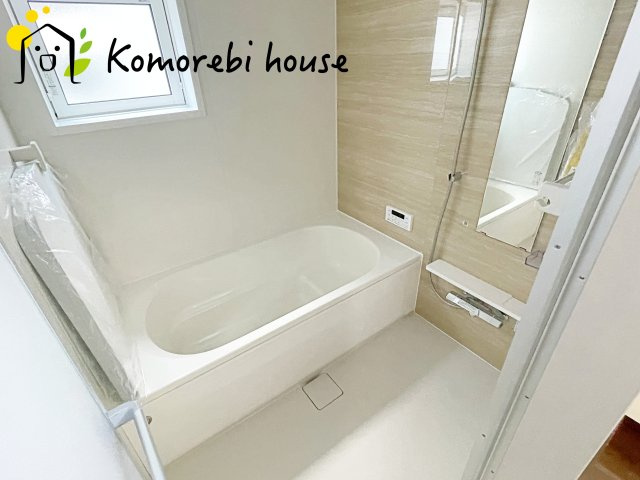 上尾市浅間台2丁目　新築一戸建て　ブルーミングガーデン　02の浴室|落ち着いた空間のお風呂です