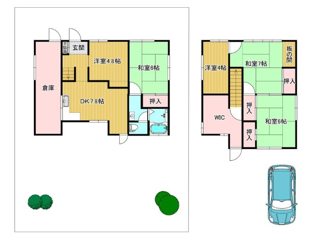 神戸市垂水区塩屋台2丁目の間取り