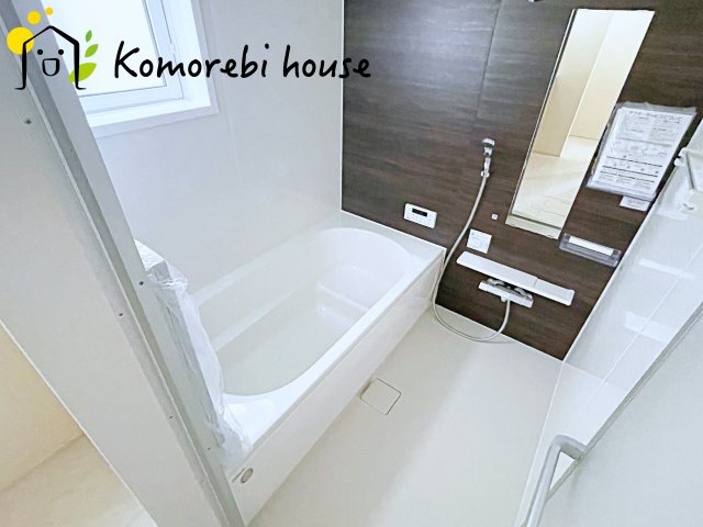 上尾市浅間台2丁目　新築一戸建て　ブルーミングガーデン　04の浴室|26.6.6　撮影済み