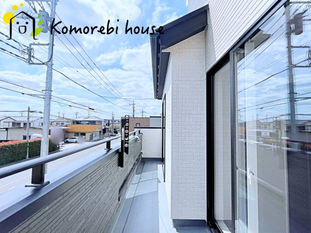 上尾市浅間台2丁目　新築一戸建て　ブルーミングガーデン　04のバルコニー|26.6.6　撮影済み