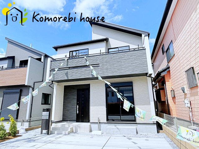 上尾市浅間台2丁目　新築一戸建て　ブルーミングガーデン　04の外観|26.6.6　撮影済み