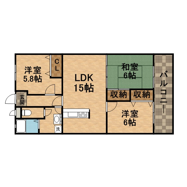 ファミール宝塚の間取り