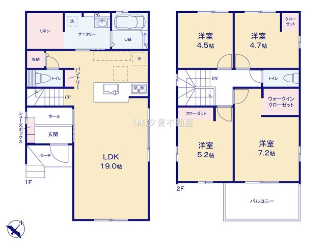 《仲介手数料無料》上尾市浅間台３丁目34-36新築一戸建てTerrechez