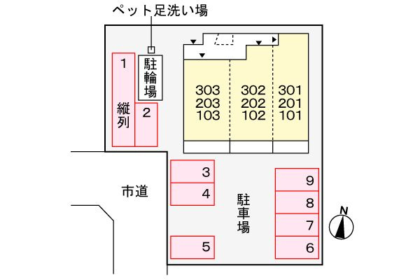 エレンシア　　刈谷市近郊の賃貸はクラスホーム刈谷店の駐車場