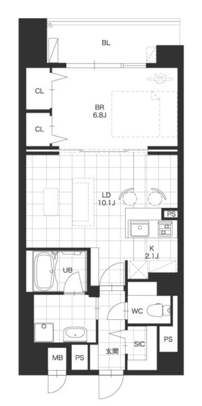 G-FLATの間取り