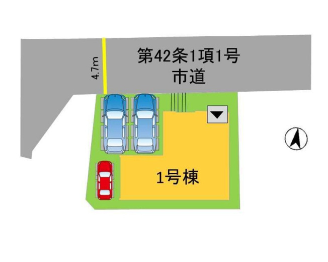 【区画図】 | 福岡市早良区田隈3丁目6期　1号棟（全1棟）【仲介手数料無料・0円】 | 区画図です。1号棟