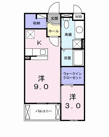 サンハウス志家の間取り