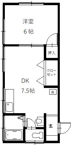 三橋ハイツの間取り