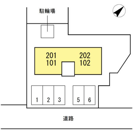 ガーデンハイムウシオの区画図