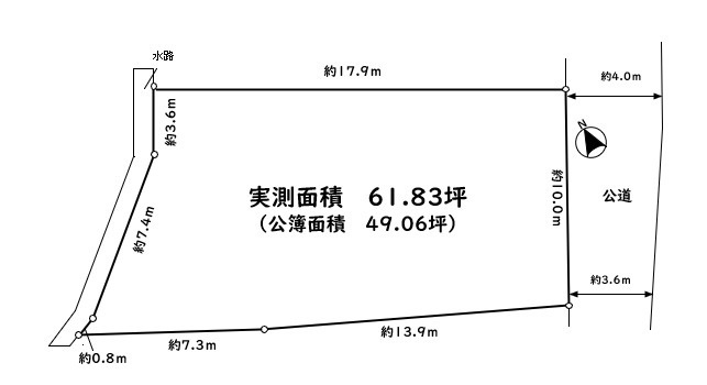 神戸市垂水区東舞子町土地の土地図