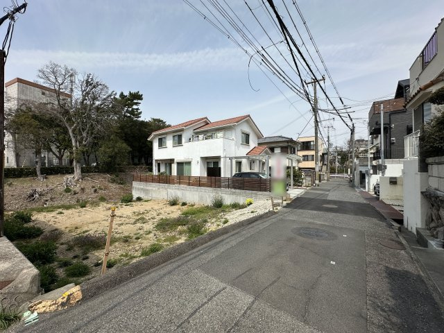 神戸市垂水区東舞子町土地の前面道路含む現地写真