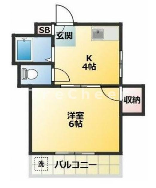 朝倉ハイツの間取り