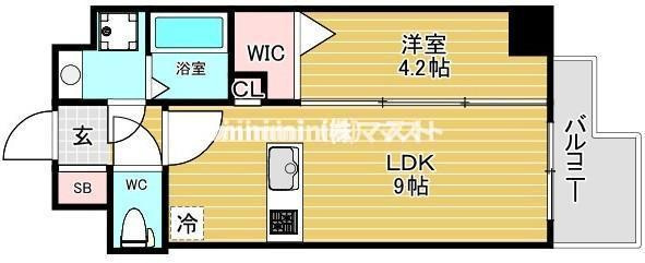 ミラージュパレス天王寺堀越町の間取り