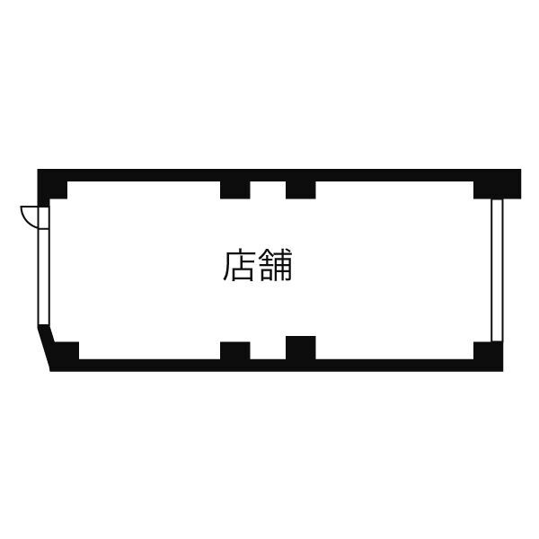 カルティエアラタマ【　1階路面店　】の間取り