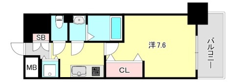 Luxe神戸WESTの間取り